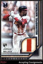 2023 Museum Collection Meaningful Sapphire Jordan Walker RC Rookie PATCH 08/20