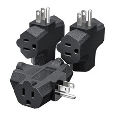 K KASONIC - 3-Outlet Grounding Adapter, UL Listed Plug Extender, Heavy-Duty...