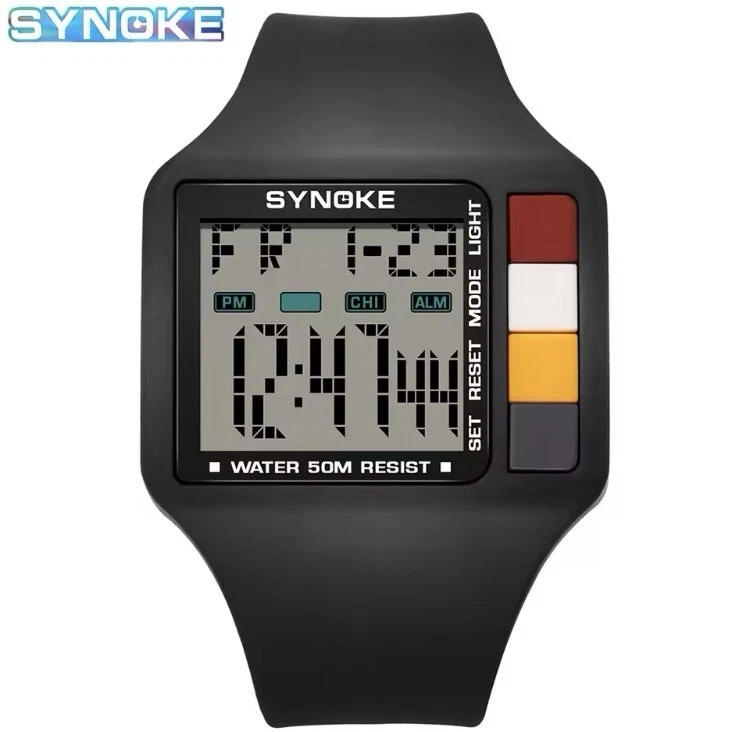 🕒 ⏱️ Reloj deportivo digital Synoke – ¡Tu mejor compañero para exteriores! Foto 4 de 4