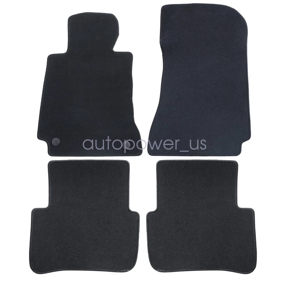 Floor Mats Carpet For 2010 2011 2012 2013 2014 Mercedes Benz C-Class W204 Velour - Image 4 of 4