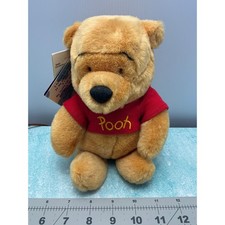 Disney Store Exclusive Winnie the Pooh Plush Beanbag w/ Tags Small Stuffed Toy