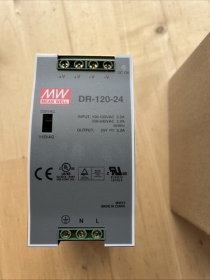 Mean Well MW DR-120-24 Netzteil 24V 5A Hutmontage NEU/OVP