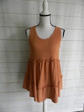 UMGEE THERMAL SLEEVELESS PEASANT BOHO DRESS SZ M