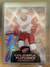 2024-25 Upper Deck Allure Lucas Raymond Colorful Futures Orange Spectrum /199