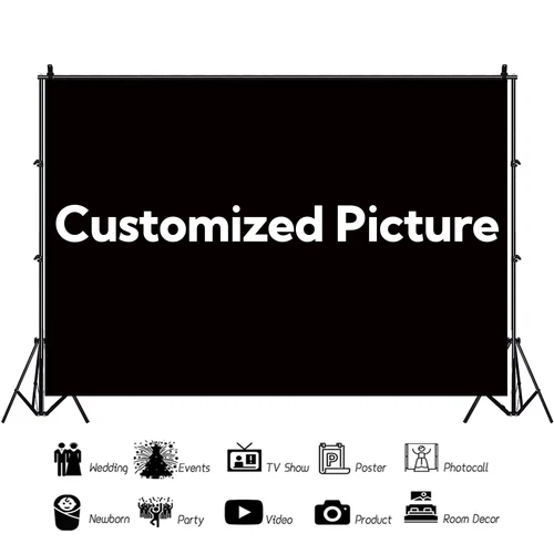 Background Personalized Backdrop Photography Christmas Prop For Custom Party