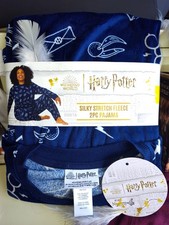 Harry Potter Silky Stretch Fleece 2pc Pajama Set Sz Small