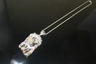 ESTATE: 925 STERLING SILVER XXL MASSIVE Jesus BAGUETTE Lab Sim VVS1 Pendant — photo 5