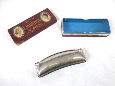 M. Hohner Mundharmonika Unsere Lieblinge in OVP Vintage 30er  Sammlerstück (6RU)