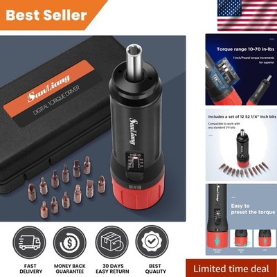 Alloy Steel Torque Wrench Set 10-70 in-lbs - 10 Bits for Versatile Applications
