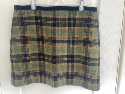 HOBBS Tartan Mini Skirt - Fully Lined - Size 16 - Worn once - Green/Navy