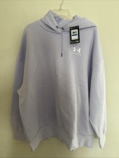 NWT Under Armour Women's Fleece Oversized Hoodie in Purple size XL