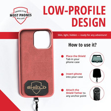 Rogue Fishing the Shield Phone Tab Tether anti Theft Strap with Retractable Gear