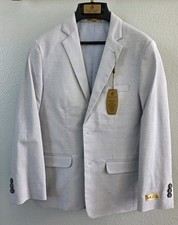 CLASS CLUB GOLD LABEL YOUTH BOYS MODERN FIT DRESS JACKET BLAZER GRAY SZ 14-NWT