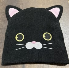 Cat Beanie Hat Kitty Ears Winter Knit Hat Cute Animal One Size Teens Adult