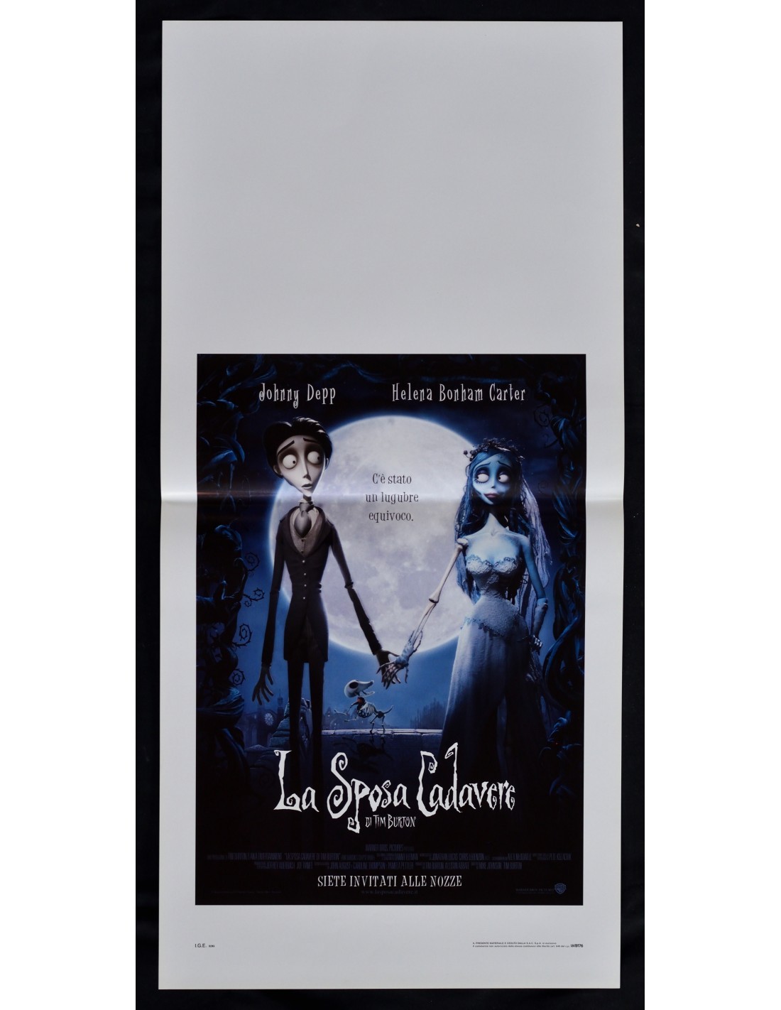 Cartel La Novia Cadáver Tim Burton Victor Van Dort Emily Everglot B336