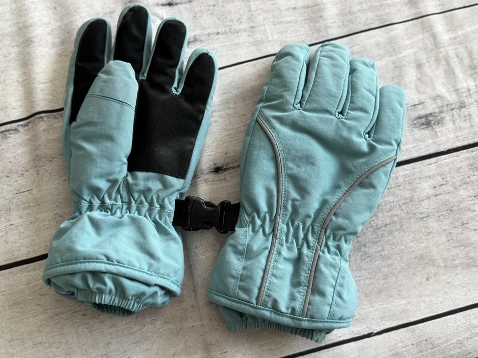 Hanna Andersson Blue Insulated Girls Snow Gloves Size Medium - Image 4 of 4