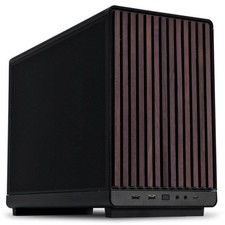 Lian Li DAN Cases A3-mATX Wood Edition PC Case, Micro-ATX - Walnut, Black