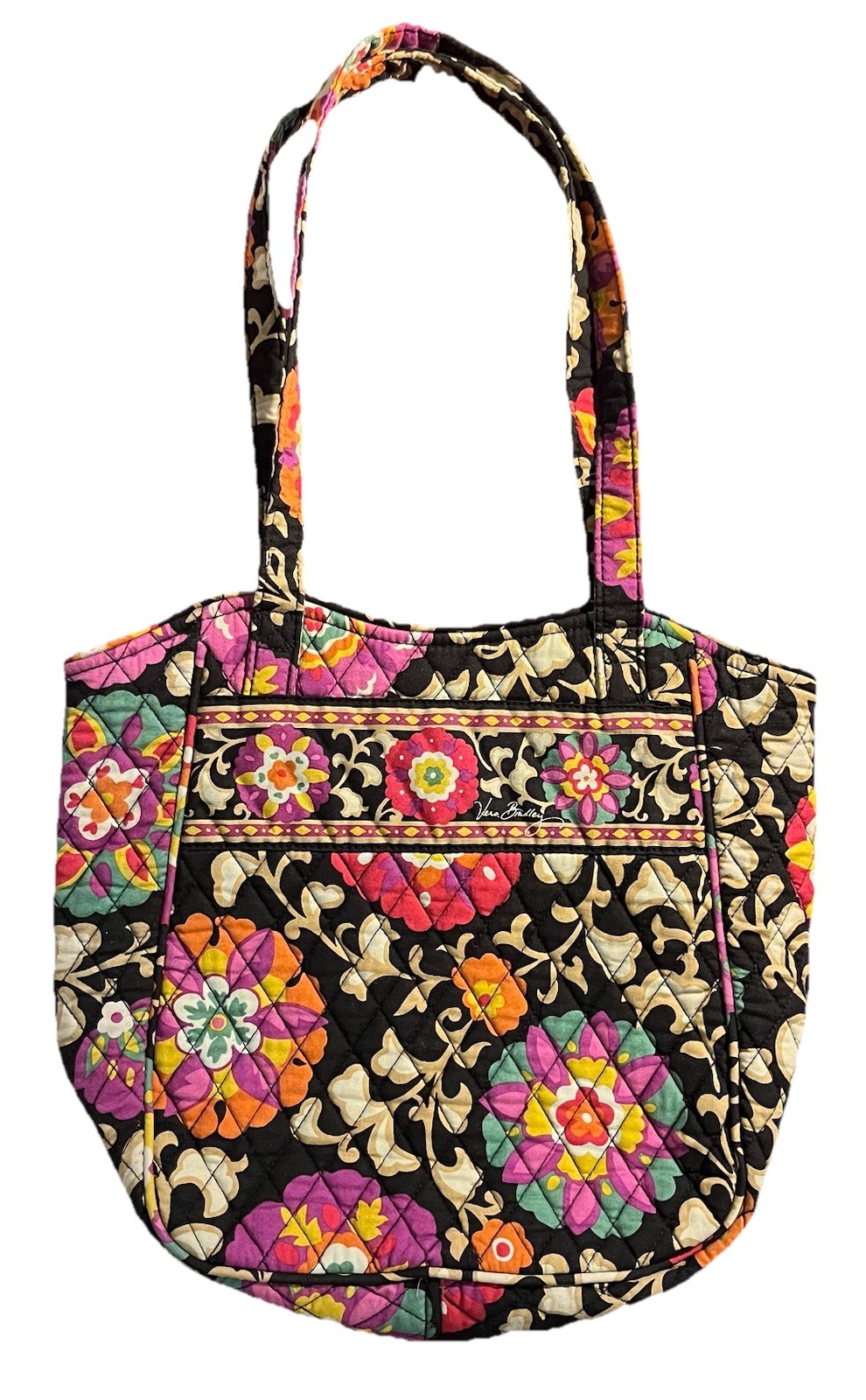 Vera Bradley Tote Suzani  Retired Print 2011 Shoulder Bag Handbag Purse