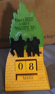 Hallmark The Wizard of Oz Perpetual Calendar Movie Memorabilia