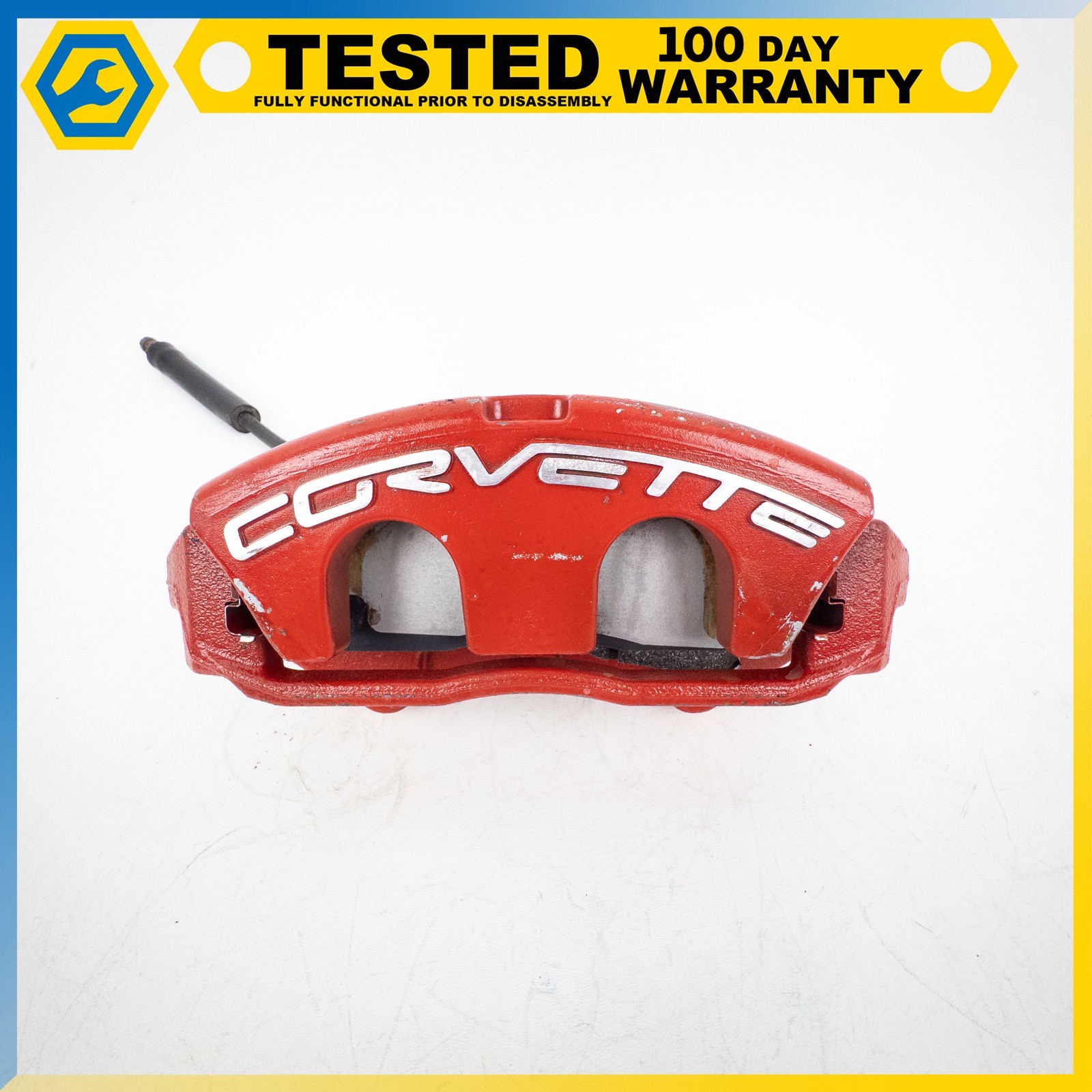 05-13 CHEVROLET CORVETTE C6 FRONT LEFT DRIVER SIDE BRAKE CALIPER RED OEM