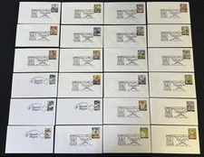 First Day Issue Legends of Baseball/Ballparks Envelopes/Stamps LOT OF 35 (MINT)