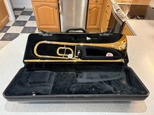YAMAHA Compact Trombone YSL-350C Used with Hard Case