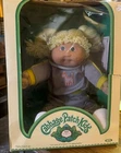 Vintage 1983 Cabbage Patch Jesmar Girl Blonde Pig Tails Green Eyes - NEW in Box