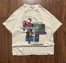 Vintage 1996 Atlanta Olympics Centennial Games T-Shirt Hanes Heavyweight L