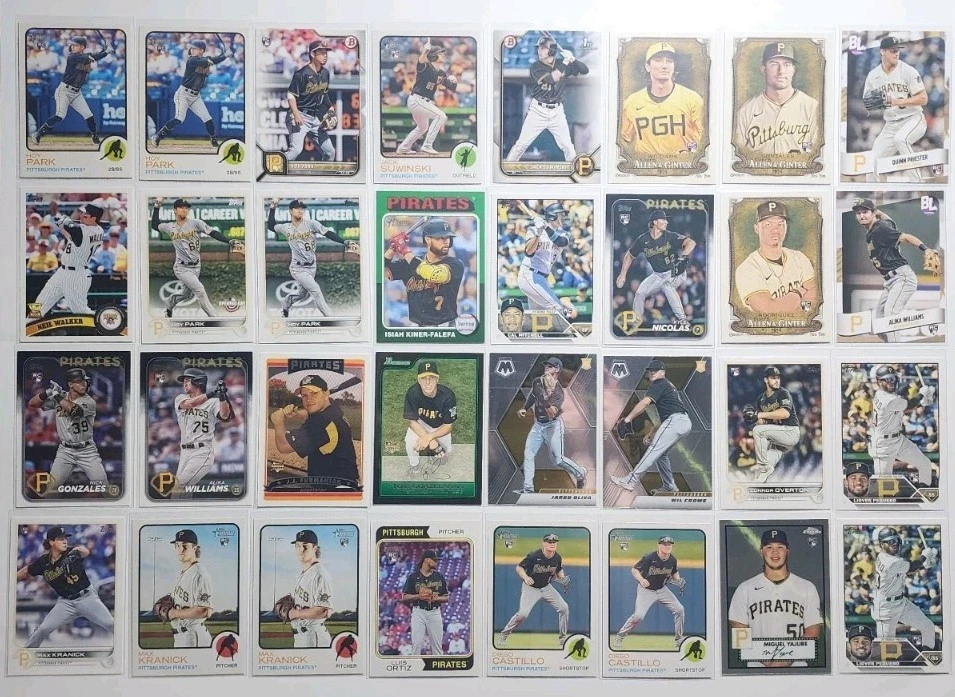 Lote de cartas de Pittsburgh Pirates (80) (todos los novatos/insertos/paralelos) Foto 3 de 4