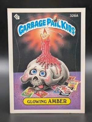 1987 Garbage Pail Kids series 8 Glowing Amber 328a GPK OS8 NM