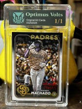 Topps 2024Manny Machado San Diego Padres #550 Hand-Painted ACEO ATC Custom
