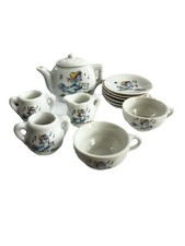 Vintage For A Doll - Tea Set Japan Girl Watering Flowers Please Read See Photos