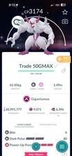 Pok mon Go Trade Shiny Grimmisnarl Gigantamax Level 50  3 Moves - 1 mill dust