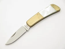 Vtg Kershaw Kai 5300 Seki Japan Gentleman NS Pearl Folding Lockback Pocket Knife