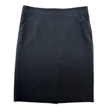 BCBG MAXAZRIA Ruched Knee Length Pencil Skirt   12   black