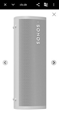 Sonos Roam Smart Lautsprecher, Bluetooth, AirPlay, Alexa, Weiß