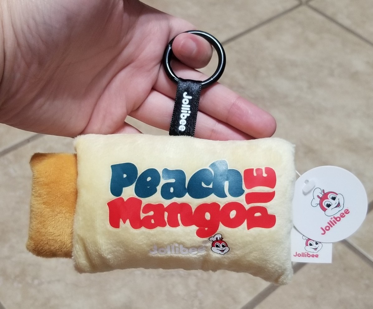 Jollibee Peach Mango Pie Keychain Bag Plush