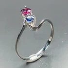 Jewelry ring Natural Rhodolite Ring 925 Sterling Silver Size 6 /R473949