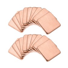 Flat IC Chipset Thermal Copper Heatsink for CPU GPU 15 x 15 x 1.5mm 20pcs