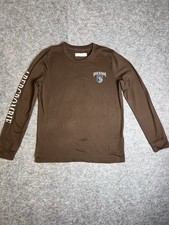 ABERCROMBIE KIDS BROWN WARM PULLOVER LOGO SLEEVE KIDS SIZE 13/14
