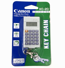 1998 Canon KC-20 Mini Calculator Key Chain Ne...