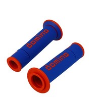 GriffüBerzug Domino Motorrad On Road A450 Blau-Rot Offenes Ende 120-125Mm (Paar