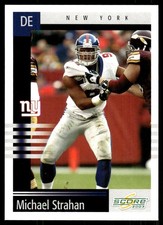 Michael Strahan 2003 Score #222 Giants NFL READ FREE SHIPPING AutographDen