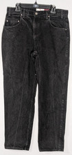Vintage 1993 Levi's 545 Loose Fit Jeans Men's 36x32 Black Denim Baggy Brown Tab