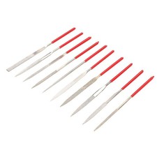 Dilwe 10pcs Guitar Files Set Repair Tool for Violin Red,Silver