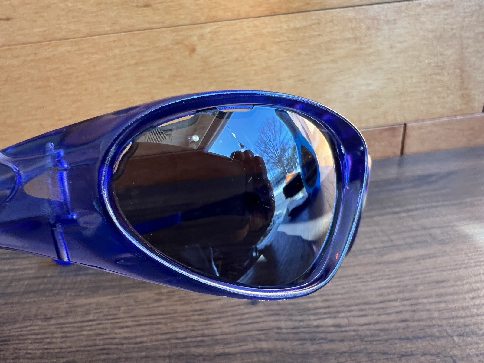 Dragon Rake Sunglasses, Translucent Blue, Grey Le… - image 5