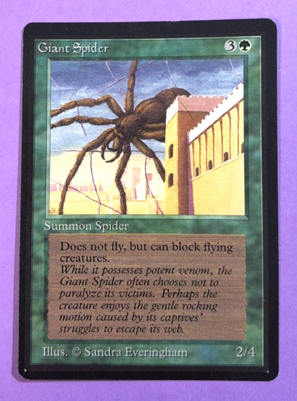 Magic the Gathering MTG Beta Giant Spider LP/NM
