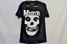 Misfits Punk Rock Concert Band Skull Distressed T Shirt Size Medium
