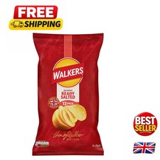 Ready Salted Crisps Multipack 12x25g - Pure British Flavor in Every Bite