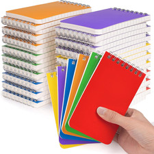 Pocket Notebook Bulk 3x5 Inch, 42 Packs Mini Top Bound Spiral Notepad, Memo Pads